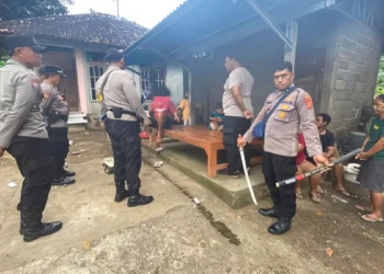Police arrived at the scene of an assault during Nyepi Day in Hamjar Dinas Kajanan, Joanyar Village, Seririt District, Buleleng, Bali, Thursday (March 19, 2026). (Photo: Special Doc.)