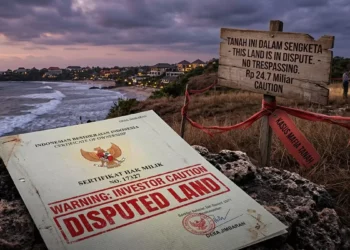 Land Scam in Jimbaran: How a Jakarta Woman Lost Rp 24.7 Billion to Bali's Land Mafia 41 Illustration of a Land Mafia in Jimbaran Who Damaged a Female Investor from Jakarta to the tune of 24 Million Rupiah (Photo by AI)