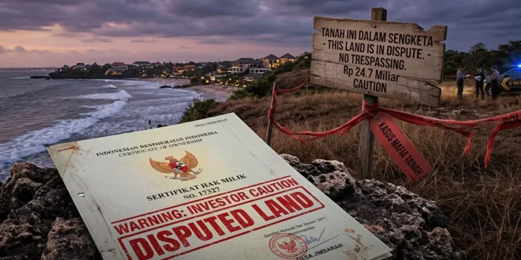 Land Scam in Jimbaran: How a Jakarta Woman Lost Rp 24.7 Billion to Bali's Land Mafia 37 Illustration of a Land Mafia in Jimbaran Who Damaged a Female Investor from Jakarta to the tune of 24 Million Rupiah (Photo by AI)
