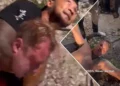 Screenshot of a viral video of a man in Bali accusing a foreigner of being drunk and disturbing security.