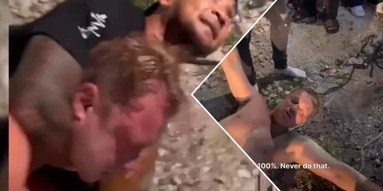Viral Video in Bali Shows Local Man Subduing Drunk Foreigner After Alleged Harassment Incident 37 Screenshot of a viral video of a man in Bali accusing a foreigner of being drunk and disturbing security.
