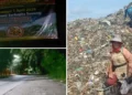 Collage Photo of Suwung Bali Landfill and the quiet activity at the Suwung entrance on April 1, 2026 at 00.00 WITA (Hey Bali)