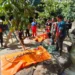 Photo of the evacuation process of two tourists from Austria in Cunca Wulang, Labuan Bajo.