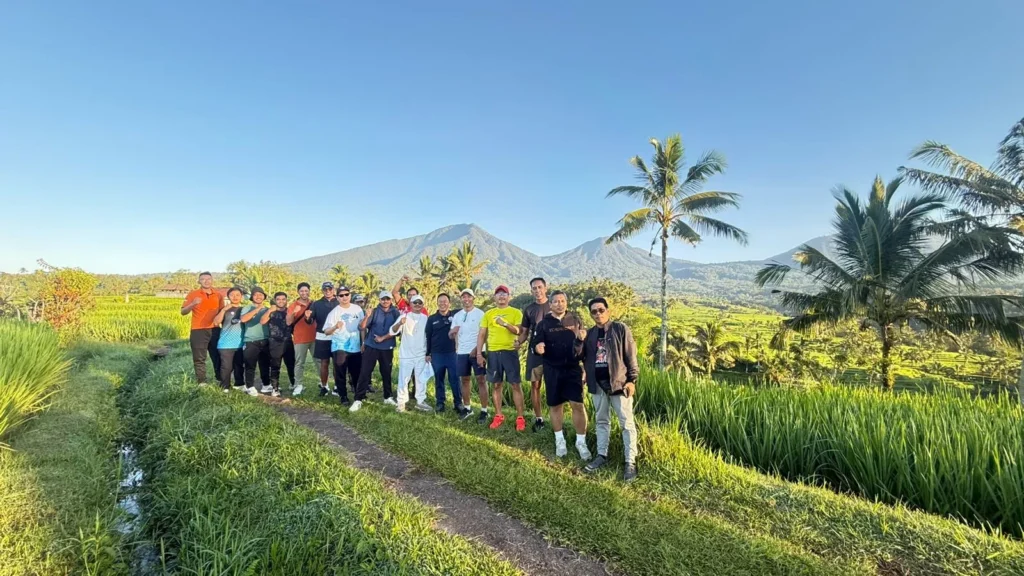 Bali Tourism Run 2026 to Showcase Sustainable Sport Tourism in Jatiluwih 38 Photo of the ASITA Bali Committee conducting a track test in Jatiluwih, Bali (Photo: ASITA Bali)