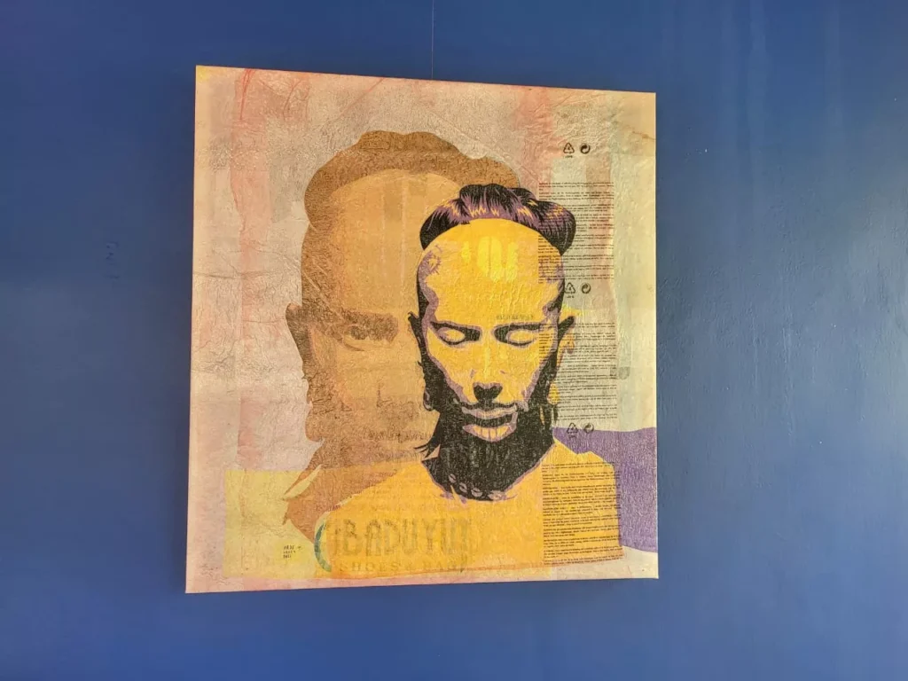 The Plastic Jellyfish of Gang Bintang: How Eight Artists in Ubud Are Trying to Save Your Dinner 42 One of the most beautiful and perfect paintings made from trash at Junkyard