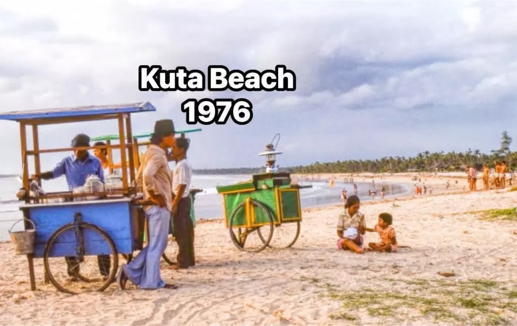 Photo of Kuta Beach in 1976