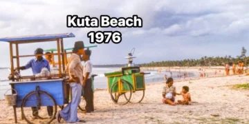 Photo of Kuta Beach in 1976