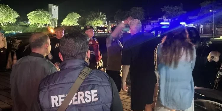 Police are investigating a snatching case on Jalan Raya Padang Luwih, Dalung Village, North Kuta District, Badung Regency, Bali, Friday (29/5/2026) early morning. (Badung Police.)