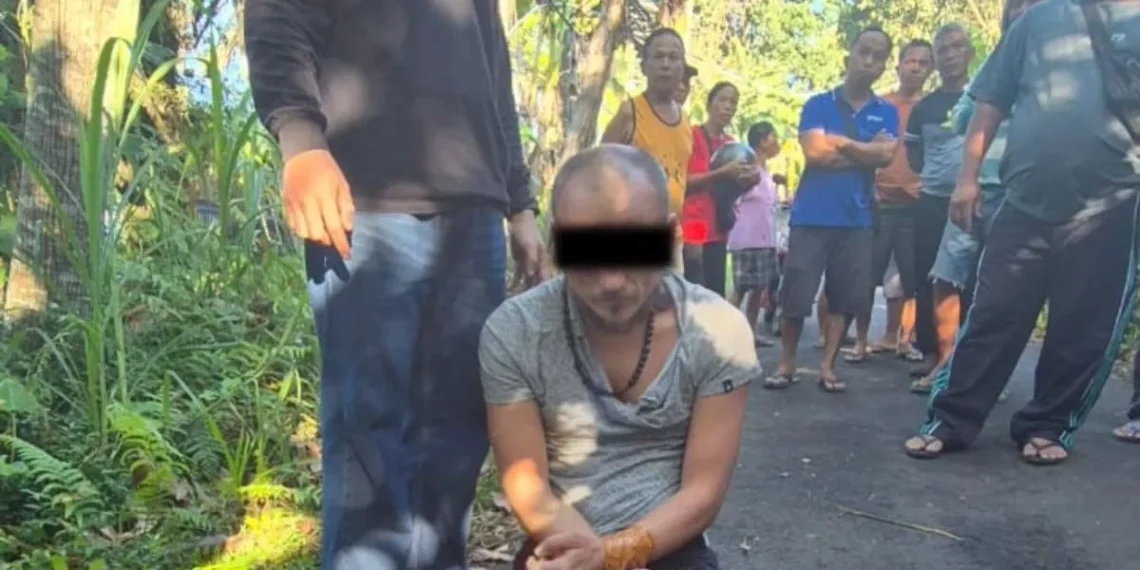 Officers apprehend a Russian citizen suspected of drug smuggling in Kayubihi Village, Bangli District, Bangli Regency, Bali, Friday (June 5, 2026). (BNN)