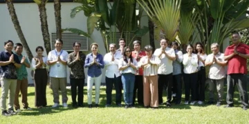 Australian Consul General Jo Stevens after a social gathering with Balinese media at the Australian Consulate General in Denpasar on Tuesday (June 23, 2026). (barometerbali/rah)