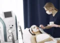 Illustration of a photo of a beauty clinic managed by a foreign national in Bali.