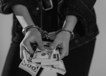 Illustration photo of a corruption suspect being arrested