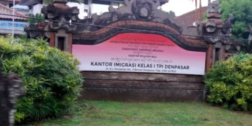 Photo of the front view of the Denpasar Bali Immigration Office