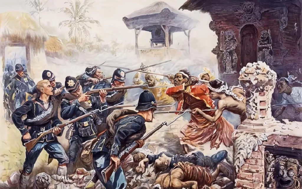 Illustrative photo of the Puputan war in Bali.