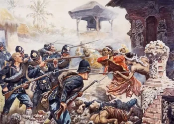 Illustrative photo of the Puputan war in Bali.