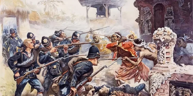 Illustrative photo of the Puputan war in Bali.