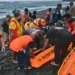 The process of evacuating a man's body from Segara Wilis Beach, Gianyar, Bali, Sunday (June 21, 2026).