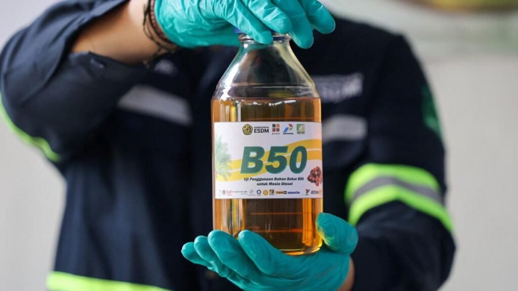 Indonesia Bets on Palm Oil to End Diesel Imports. Its New B50 Fuel Arrives July 1. 39 50 percent biodiesel fuel (B50)
