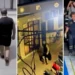CCTV footage, airport surveillance, and police officers handling evidence in the investigation involving an Australian suspect arrested in Thailand after a teenager's body was found in a suitcase.