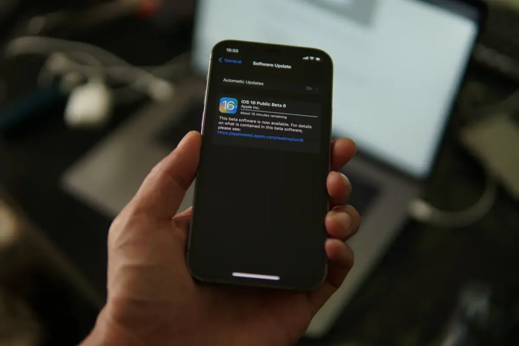 iOS 27 Public Beta Is Here: 5 Things Every iPhone User in Bali Should Do After Updating 1 iPhone 12 Pro updating to iOS 16 Beta (Photo by Azamat E on Unsplash)