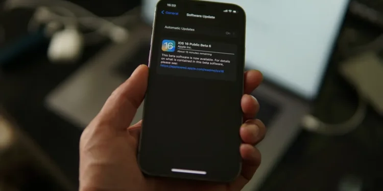 iOS 27 Public Beta Is Here: 5 Things Every iPhone User in Bali Should Do After Updating 37 iPhone 12 Pro updating to iOS 16 Beta (Photo by Azamat E on Unsplash)