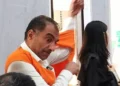 British national Baath Jarnail Singh (52) wears a prisoner's vest after a hearing where prosecutors presented their sentencing demands at the Denpasar District Court, Bali, on Tuesday (July 28, 2026). ANTARA/Rolandus Nampu