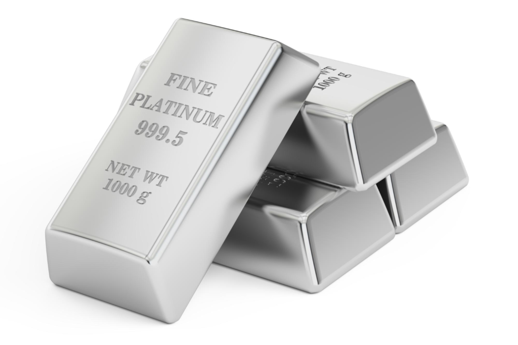 China's AI and Clean Energy Ambitions Could Push Platinum Into Gold's Territory, Industry Report Finds 3 Photo of platinum bars