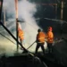 22,000 Chickens Killed as Massive Fire Destroys Poultry Farm in Bali's Karangasem 44 Photo: Firefighters extinguish a fire at a chicken coop in Sangkan Gunung Village, Sidemen District, Karangasem, on Sunday (July 5, 2026). (Photo: I Wayan Selamat Juniasa/detikBali)