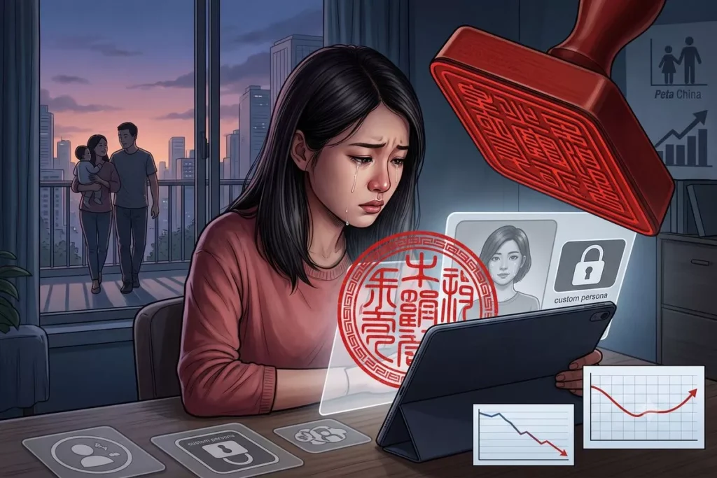 An illustration of an AI or online boyfriend; this service is banned in China starting July 2026. (Illustration created using AI.)