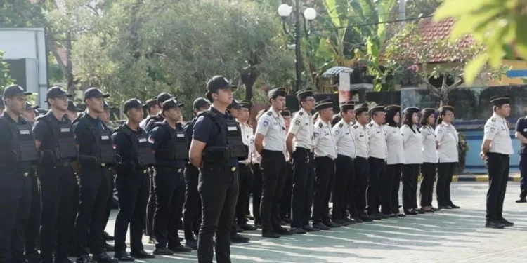 The Bali Directorate General of Immigration deployed 104 officers for the "Dharma Dewata" patrol on July 15, 2026. (Courtesy of the Bali Directorate General of Immigration)