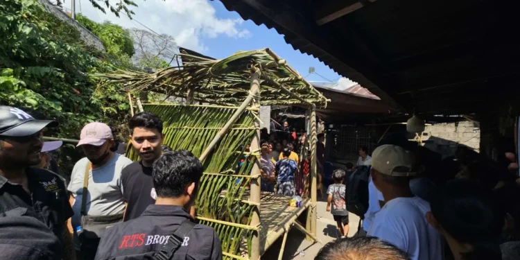 The atmosphere at the funeral home of KD in Sidetapa Village, Banjar District, Buleleng Regency, Bali, Monday (July 27, 2026).