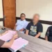 Handover of the suspect in the alleged assault and rape case involving a child from a care home in Buleleng Regency, Bali, Tuesday (July 28, 2026). (Buleleng District Prosecutor's Office.)