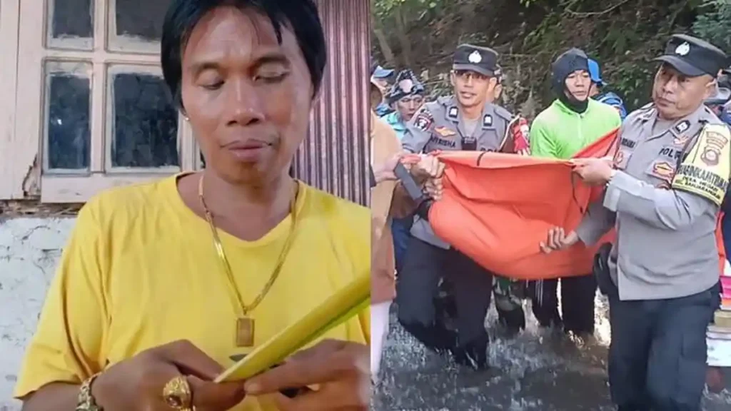 When a Text Message Becomes a Motive: What a Bali Murder Case Reveals About the Real-World Cost of Words Online 38 COLLAGE – A photo collage showing I Nyoman Cita during his lifetime and the recovery operation for his body, which was found in the Bubuh River, Banjarangkan District