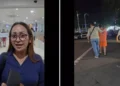 The photo on the left shows MBG's legal counsel, Florentina, and the photo on the right shows MBC after undergoing an examination at Murni Teguh Hospital, Kuta, Bali, on July 3, 2026 (Hey Bali News).