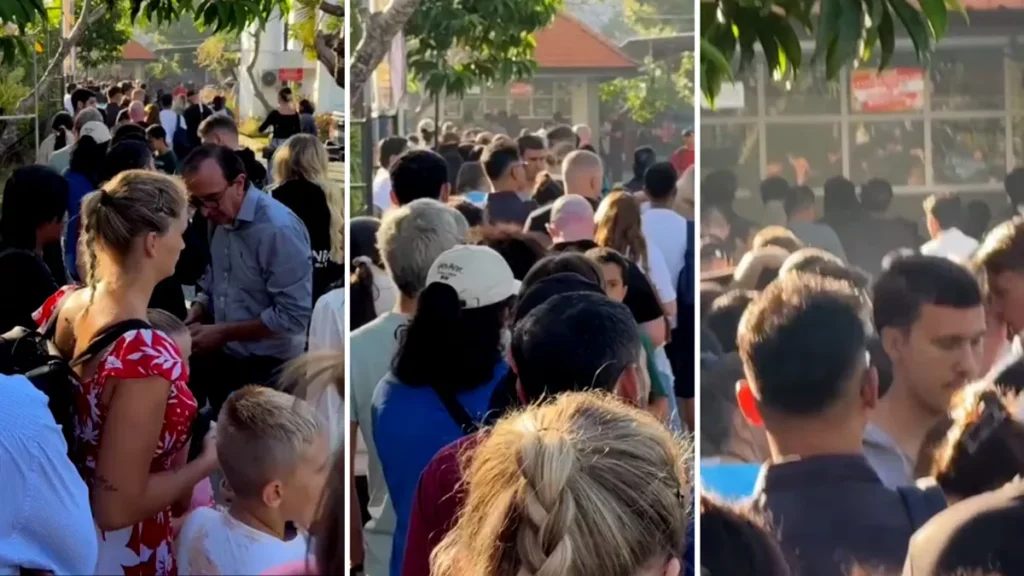 Screenshot of the visa renewal queue at Bali Immigration (Hai Bali News)