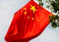 Photo of the Chinese flag