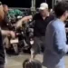 A fight between two foreigners in the parking lot at Batu Bolong Beach, Canggu Village, North Kuta, Badung, on Monday (June 29, 2026).