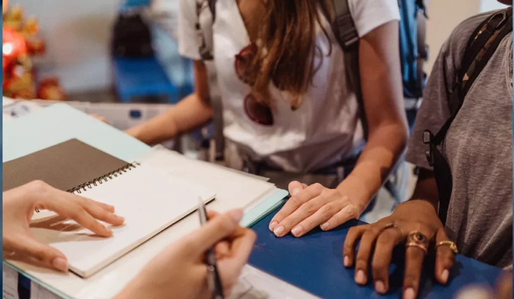 Can You Extend Your Indonesia Visa on Arrival Without Ever Setting Foot in an Immigration Office? The Short Answer: Not Anymore. 39 Foreign travelers completing biometric registration for an Indonesia Visa on Arrival extension at an immigration office.