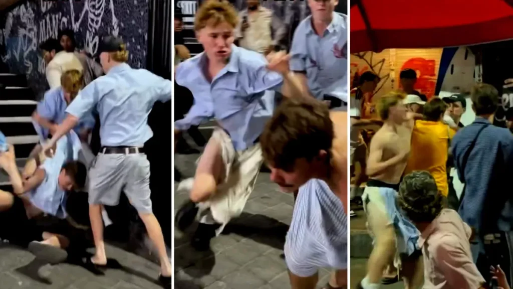 Photo: Screenshot of a fight involving a foreigner in Canggu that went viral on Balinese social media.