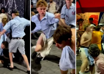 Photo: Screenshot of a fight involving a foreigner in Canggu that went viral on Balinese social media.