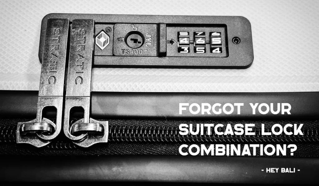 Forgot suitcase lock combination? How to reset a TSA luggage lock without breaking the lock