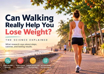 Can Walking Really Help You Lose Weight? The Science Explained 38 Illustrative photo of a tourist walking in Sanur, Bali (AI-generated)
