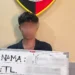 Photo: One of the perpetrators involved in motorcycle thefts at three locations in Denpasar. (Courtesy of Denpasar City Police)