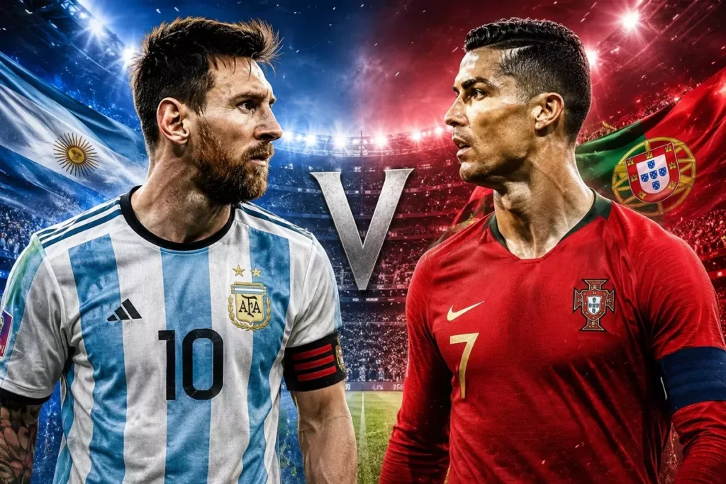 Photo: Cristiano Ronaldo and Lionel Messi.