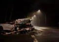 Photo for illustration purposes only: Car involved in an accident.