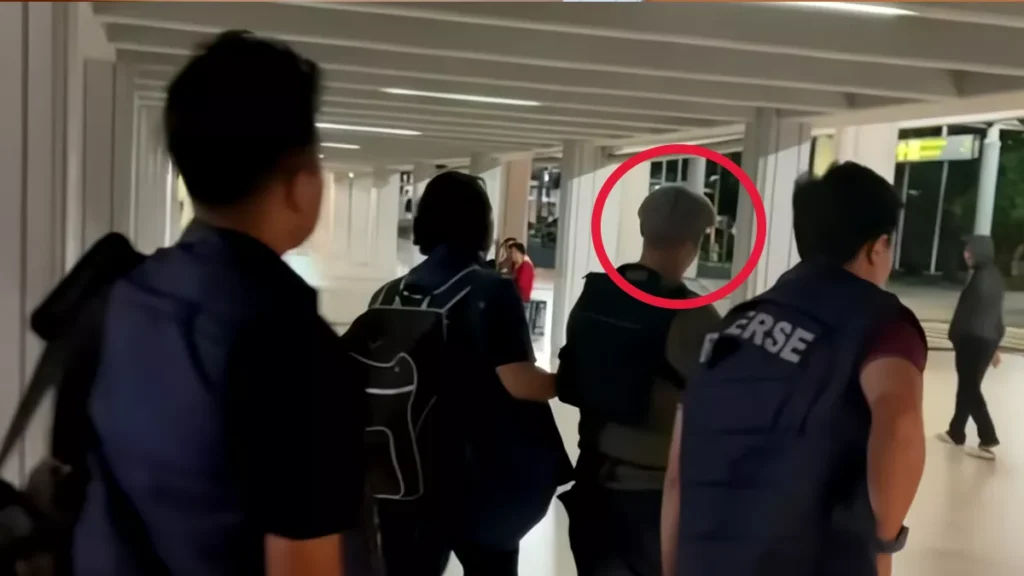 Manhunt Ends: Canggu Bar Shooting Suspect Arrested at Jakarta Airport Less Than 24 Hours After Attack 38 Police escorted the perpetrator of the Canggu shooting from the Domestic Terminal of I Gusti Ngurah Rai Airport, Badung, Bali, to the Badung District Police headquarters early Sunday morning. Photo: Badung District Police.