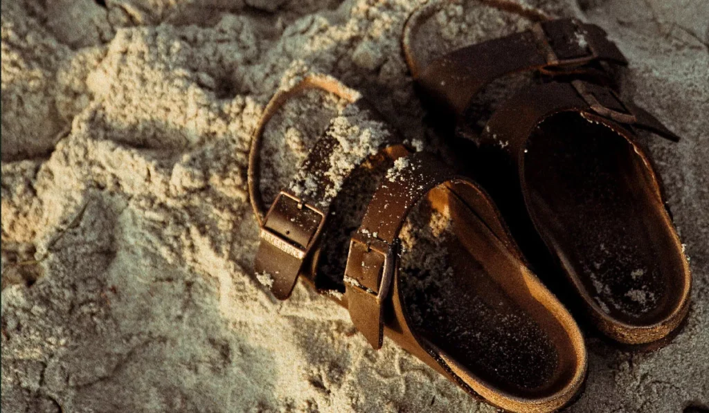 What Shoes Should You Wear in Bali? Sandals, Sneakers or Hiking Boots? 39 Walking sandals for Bali travel on a sandy beach, comfortable footwear for beach holidays and everyday exploring.