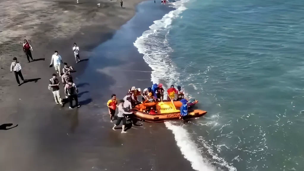 Basarnas Bali located a teenager who had been swept away at Pererenan Beach, Badung, on Monday (July 13, 2026). (Photo: Basarnas Bali)