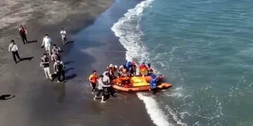 Basarnas Bali located a teenager who had been swept away at Pererenan Beach, Badung, on Monday (July 13, 2026). (Photo: Basarnas Bali)