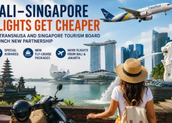 Bali-Singapore Flights Get Cheaper as TransNusa and Singapore Tourism Board Launch New Partnership 38 Illustration of Bali to Singapore flights highlighting the TransNusa and Singapore Tourism Board partnership offering special airfares and fly-cruise travel packages.